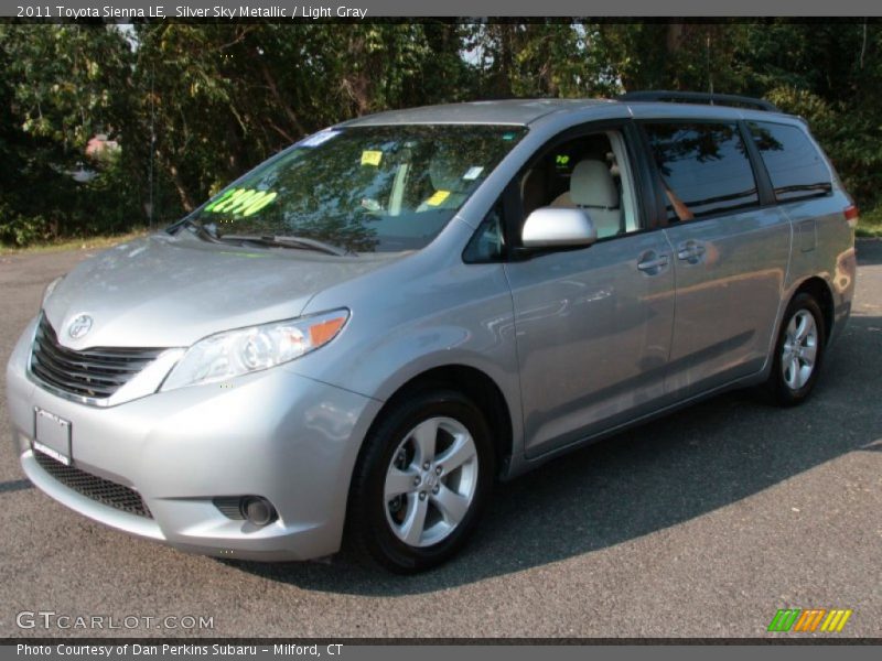 Silver Sky Metallic / Light Gray 2011 Toyota Sienna LE