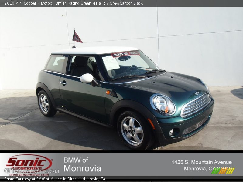 British Racing Green Metallic / Grey/Carbon Black 2010 Mini Cooper Hardtop