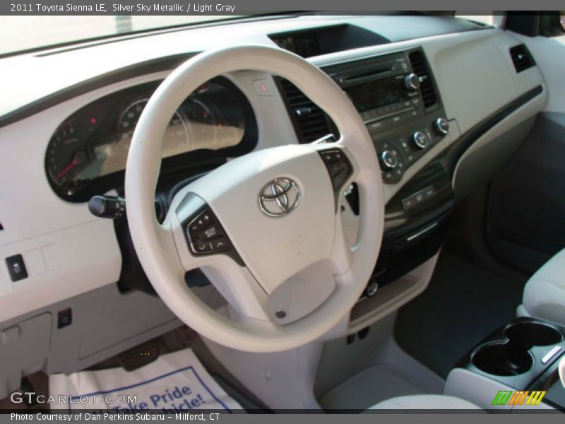 Silver Sky Metallic / Light Gray 2011 Toyota Sienna LE