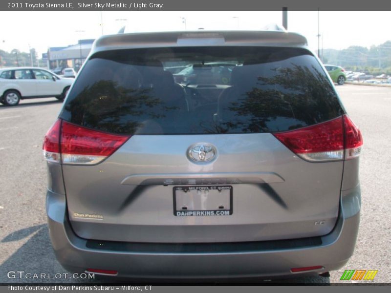 Silver Sky Metallic / Light Gray 2011 Toyota Sienna LE