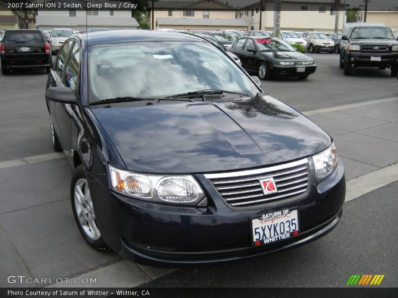 Deep Blue / Gray 2007 Saturn ION 2 Sedan