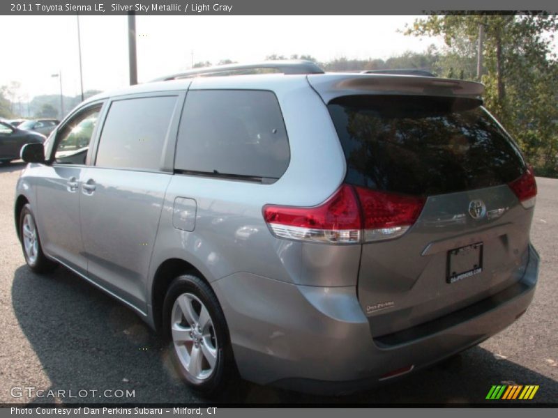 Silver Sky Metallic / Light Gray 2011 Toyota Sienna LE
