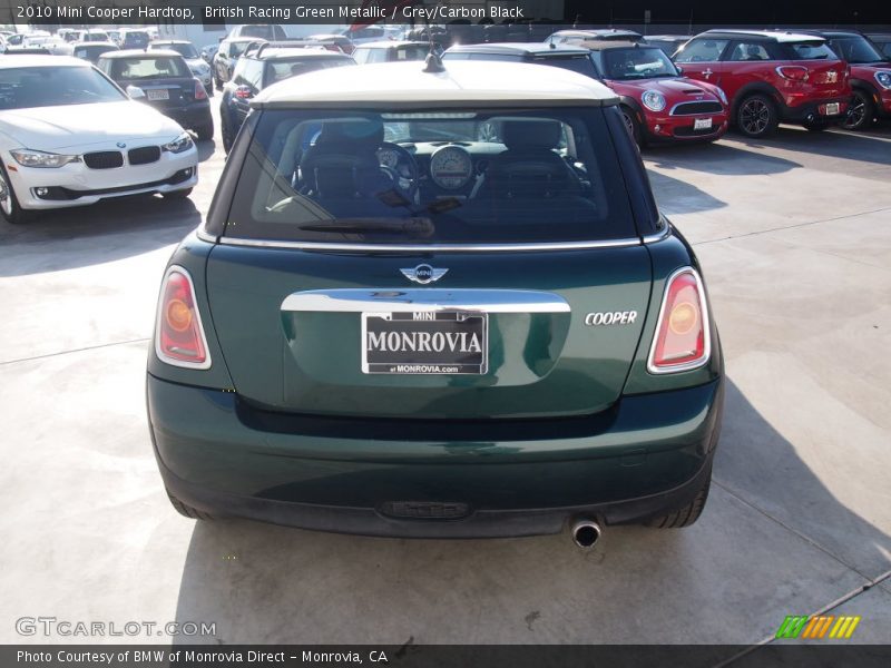 British Racing Green Metallic / Grey/Carbon Black 2010 Mini Cooper Hardtop