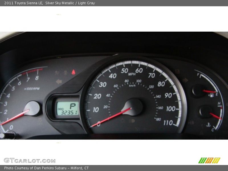 Silver Sky Metallic / Light Gray 2011 Toyota Sienna LE