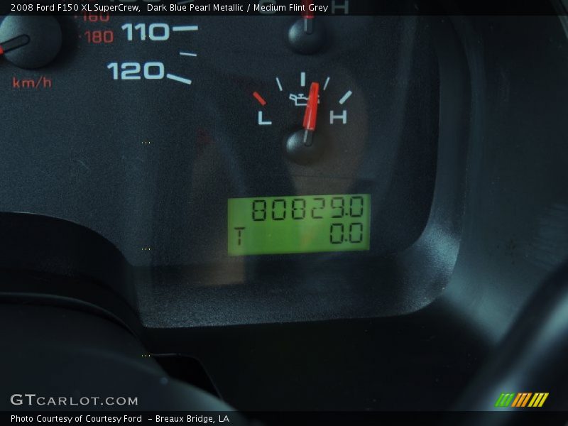 Dark Blue Pearl Metallic / Medium Flint Grey 2008 Ford F150 XL SuperCrew