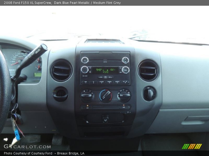 Dark Blue Pearl Metallic / Medium Flint Grey 2008 Ford F150 XL SuperCrew