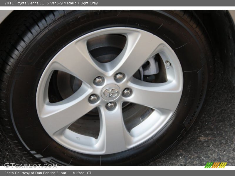 Silver Sky Metallic / Light Gray 2011 Toyota Sienna LE
