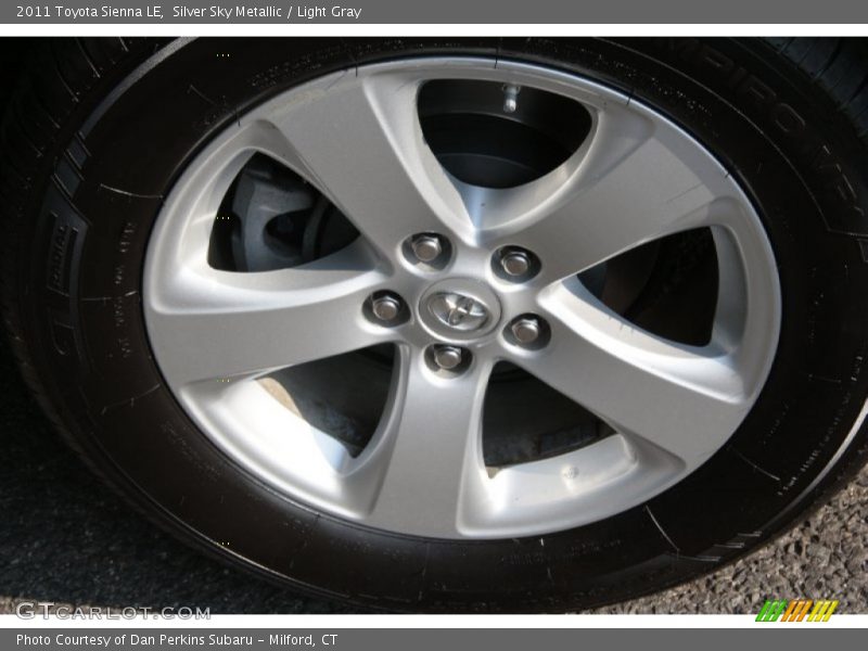 Silver Sky Metallic / Light Gray 2011 Toyota Sienna LE