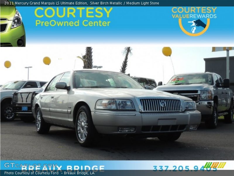 Silver Birch Metallic / Medium Light Stone 2011 Mercury Grand Marquis LS Ultimate Edition