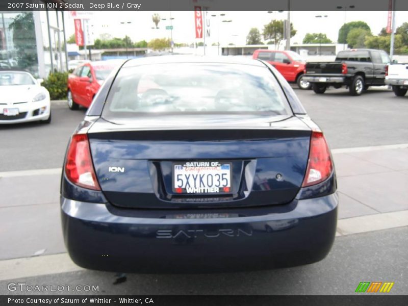 Deep Blue / Gray 2007 Saturn ION 2 Sedan