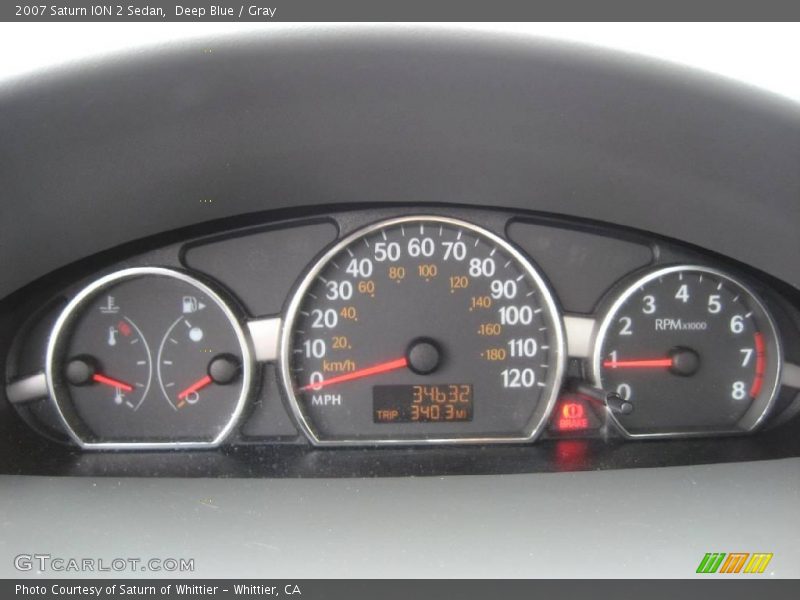 Deep Blue / Gray 2007 Saturn ION 2 Sedan