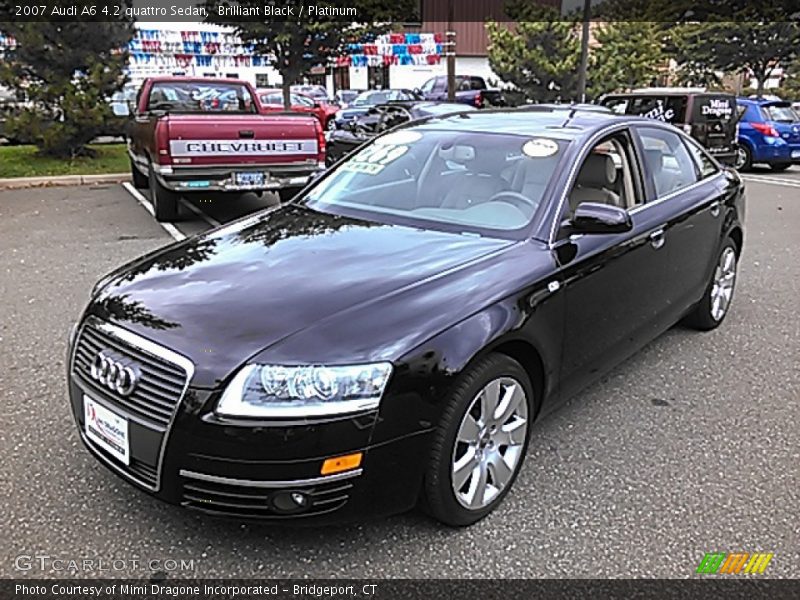 Brilliant Black / Platinum 2007 Audi A6 4.2 quattro Sedan