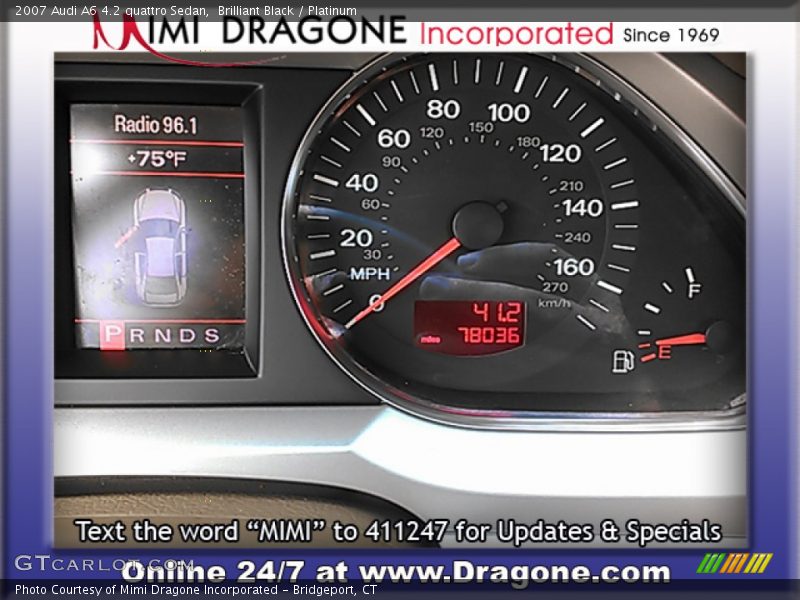 Brilliant Black / Platinum 2007 Audi A6 4.2 quattro Sedan