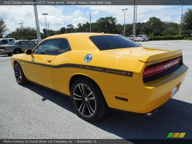 Stinger Yellow / Dark Slate Gray 2012 Dodge Challenger SRT8 Yellow Jacket