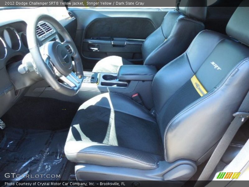  2012 Challenger SRT8 Yellow Jacket Dark Slate Gray Interior