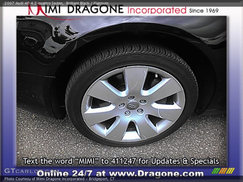 Brilliant Black / Platinum 2007 Audi A6 4.2 quattro Sedan
