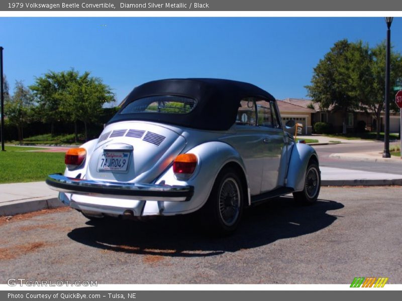 Diamond Silver Metallic / Black 1979 Volkswagen Beetle Convertible