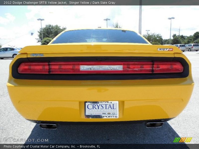 Stinger Yellow / Dark Slate Gray 2012 Dodge Challenger SRT8 Yellow Jacket