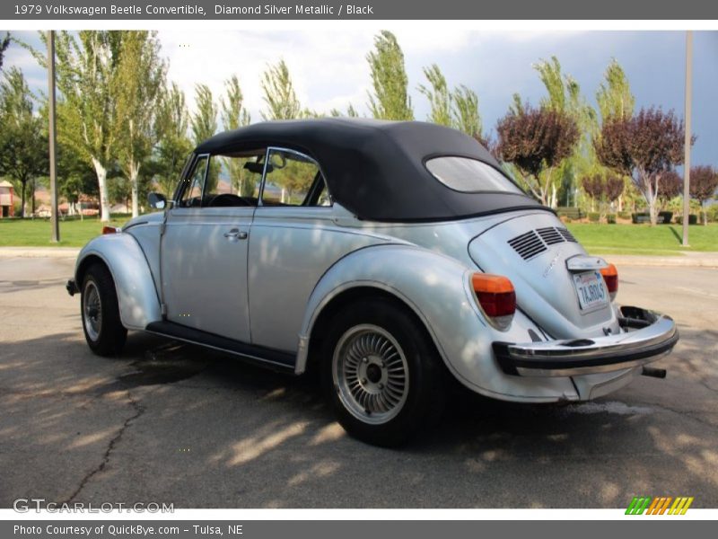 Diamond Silver Metallic / Black 1979 Volkswagen Beetle Convertible