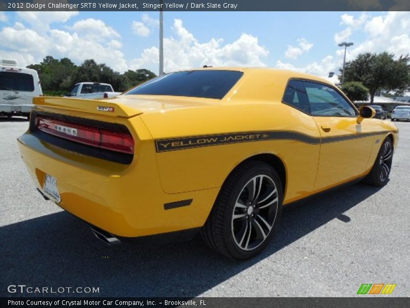 Stinger Yellow / Dark Slate Gray 2012 Dodge Challenger SRT8 Yellow Jacket