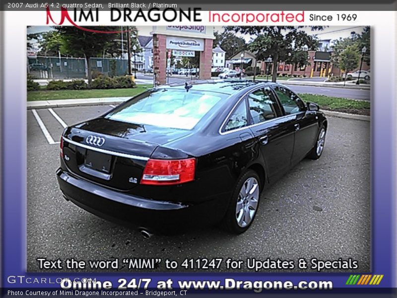 Brilliant Black / Platinum 2007 Audi A6 4.2 quattro Sedan