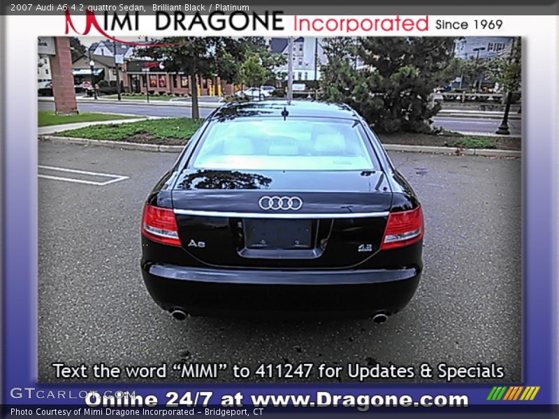 Brilliant Black / Platinum 2007 Audi A6 4.2 quattro Sedan