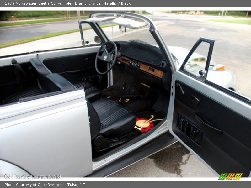 Diamond Silver Metallic / Black 1979 Volkswagen Beetle Convertible