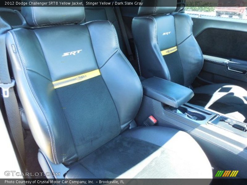 Front Seat of 2012 Challenger SRT8 Yellow Jacket