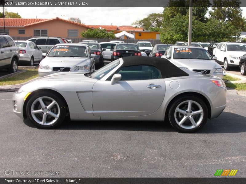 Silver Pearl / Black 2007 Saturn Sky Roadster