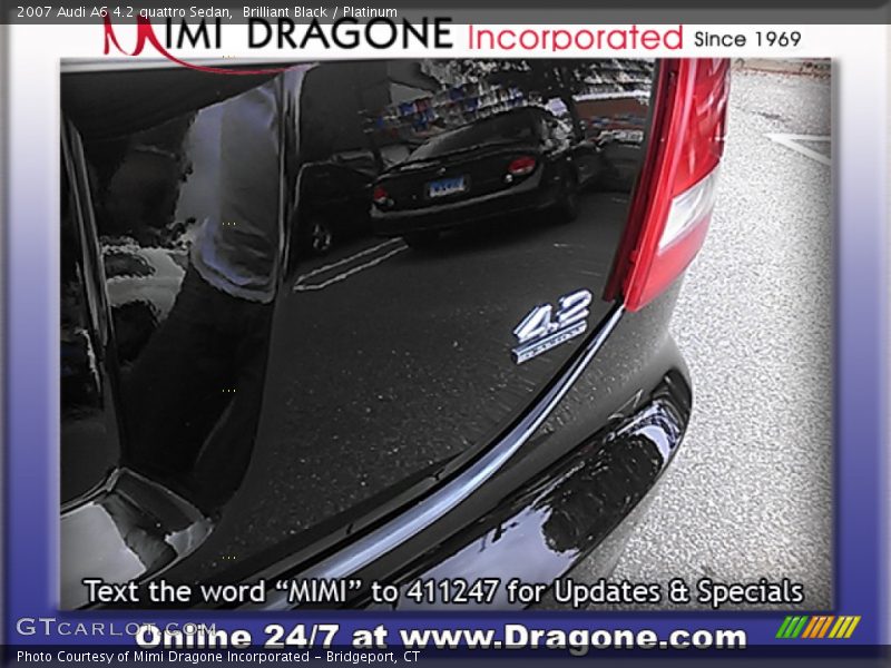 Brilliant Black / Platinum 2007 Audi A6 4.2 quattro Sedan