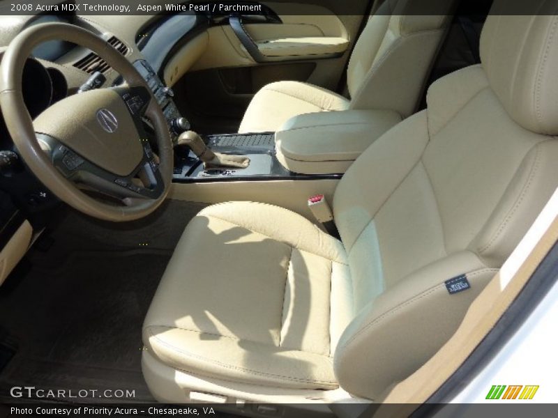 Aspen White Pearl / Parchment 2008 Acura MDX Technology
