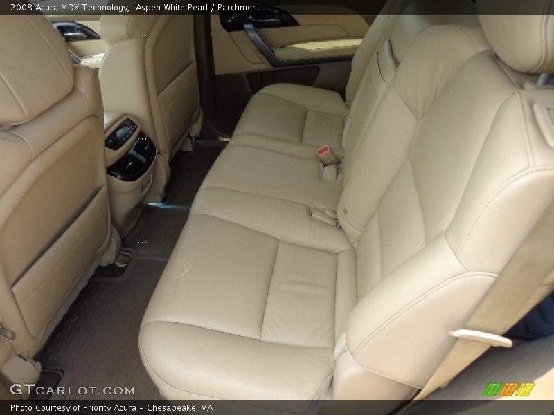 Aspen White Pearl / Parchment 2008 Acura MDX Technology