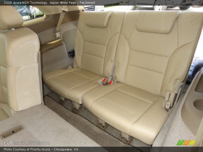 Aspen White Pearl / Parchment 2008 Acura MDX Technology