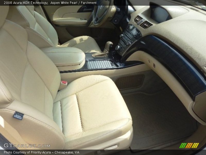 Aspen White Pearl / Parchment 2008 Acura MDX Technology