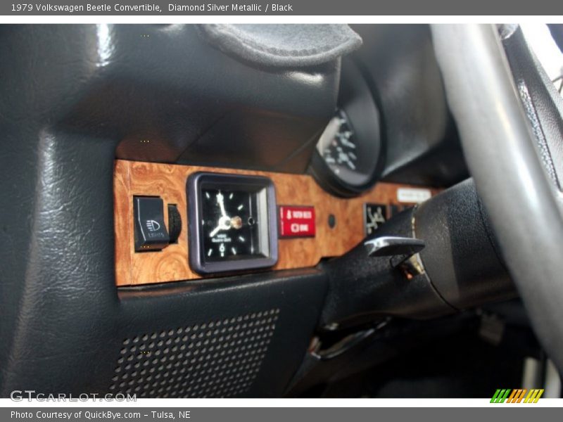 Diamond Silver Metallic / Black 1979 Volkswagen Beetle Convertible