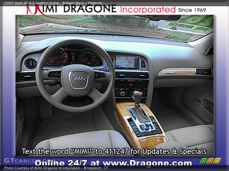 Brilliant Black / Platinum 2007 Audi A6 4.2 quattro Sedan
