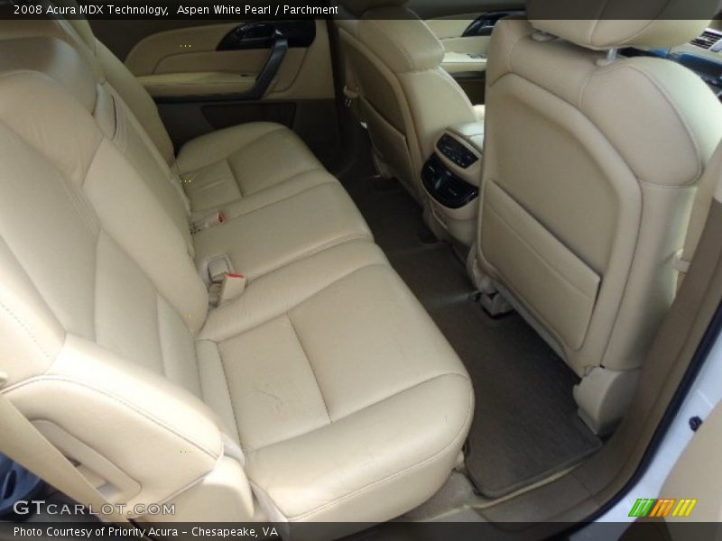 Aspen White Pearl / Parchment 2008 Acura MDX Technology