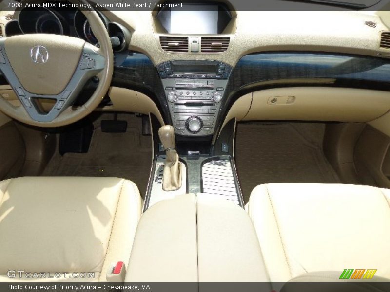 Aspen White Pearl / Parchment 2008 Acura MDX Technology