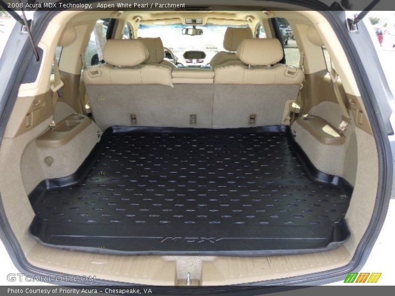 Aspen White Pearl / Parchment 2008 Acura MDX Technology
