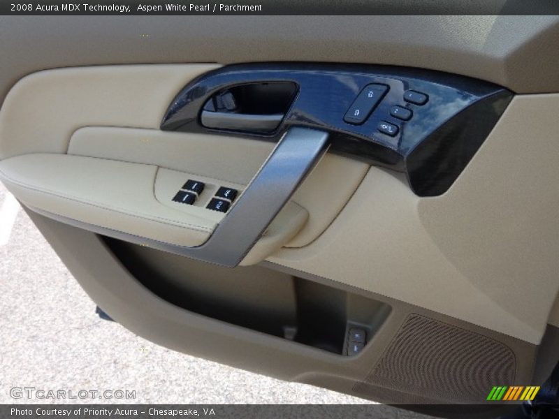 Aspen White Pearl / Parchment 2008 Acura MDX Technology