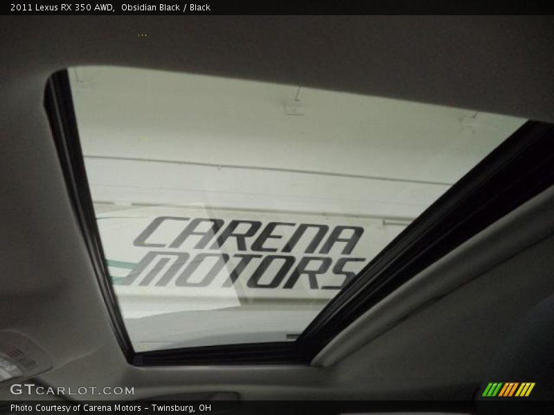 Obsidian Black / Black 2011 Lexus RX 350 AWD