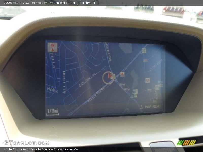 Aspen White Pearl / Parchment 2008 Acura MDX Technology
