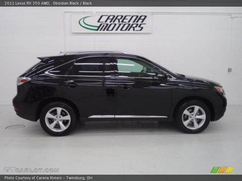 Obsidian Black / Black 2011 Lexus RX 350 AWD