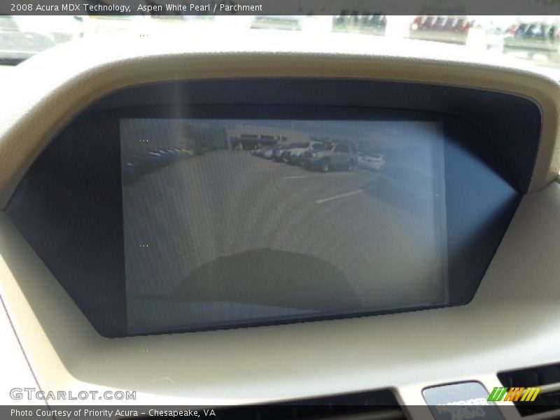 Aspen White Pearl / Parchment 2008 Acura MDX Technology