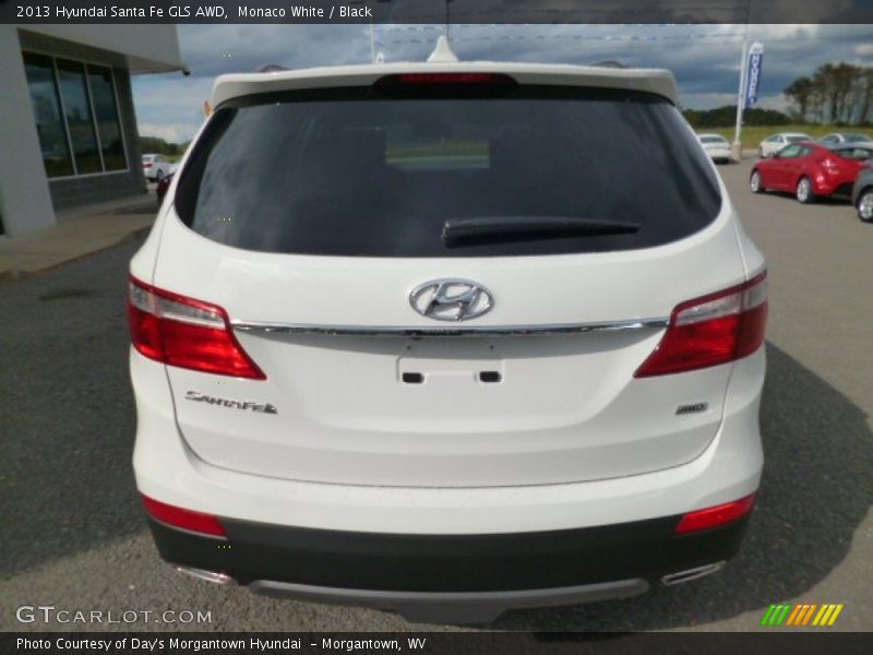 Monaco White / Black 2013 Hyundai Santa Fe GLS AWD
