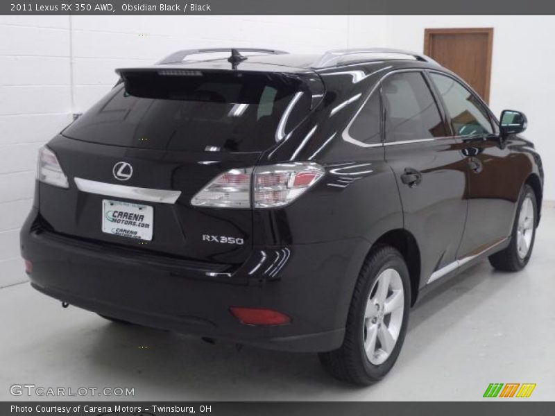 Obsidian Black / Black 2011 Lexus RX 350 AWD