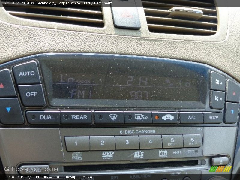 Aspen White Pearl / Parchment 2008 Acura MDX Technology
