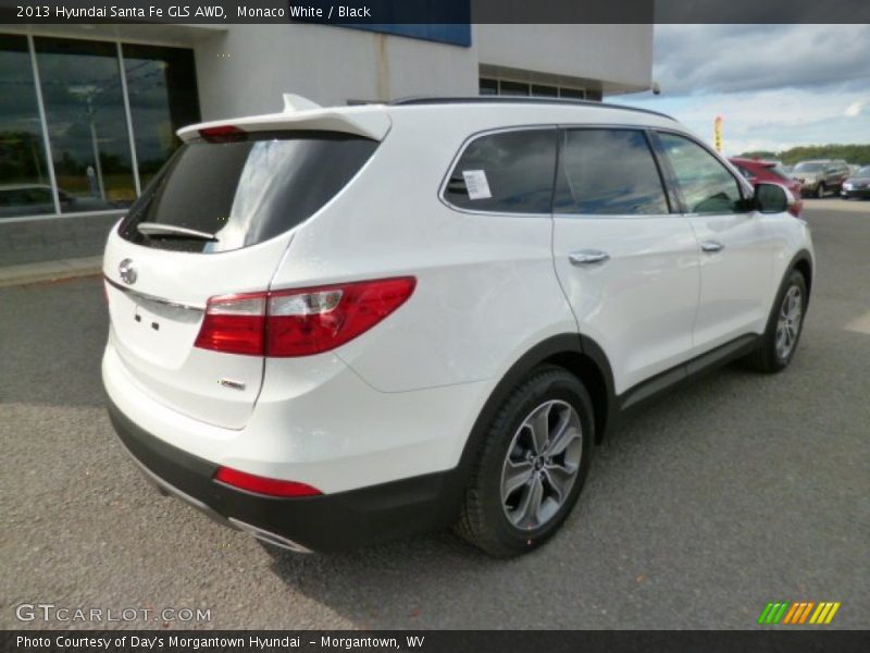 Monaco White / Black 2013 Hyundai Santa Fe GLS AWD