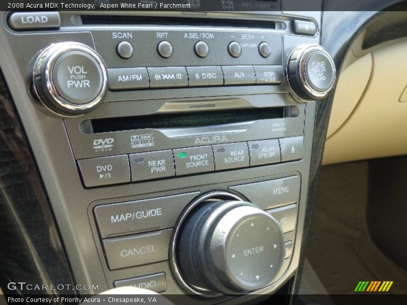 Aspen White Pearl / Parchment 2008 Acura MDX Technology
