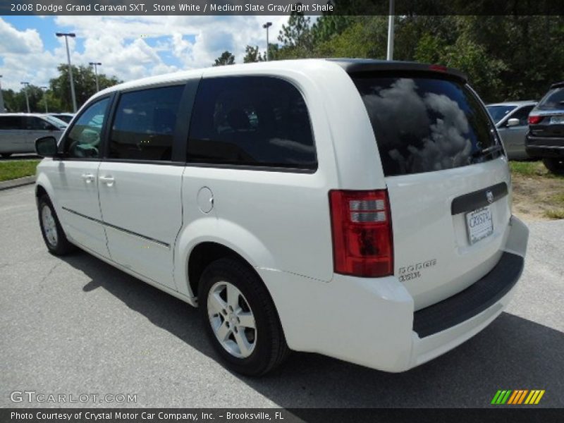 Stone White / Medium Slate Gray/Light Shale 2008 Dodge Grand Caravan SXT